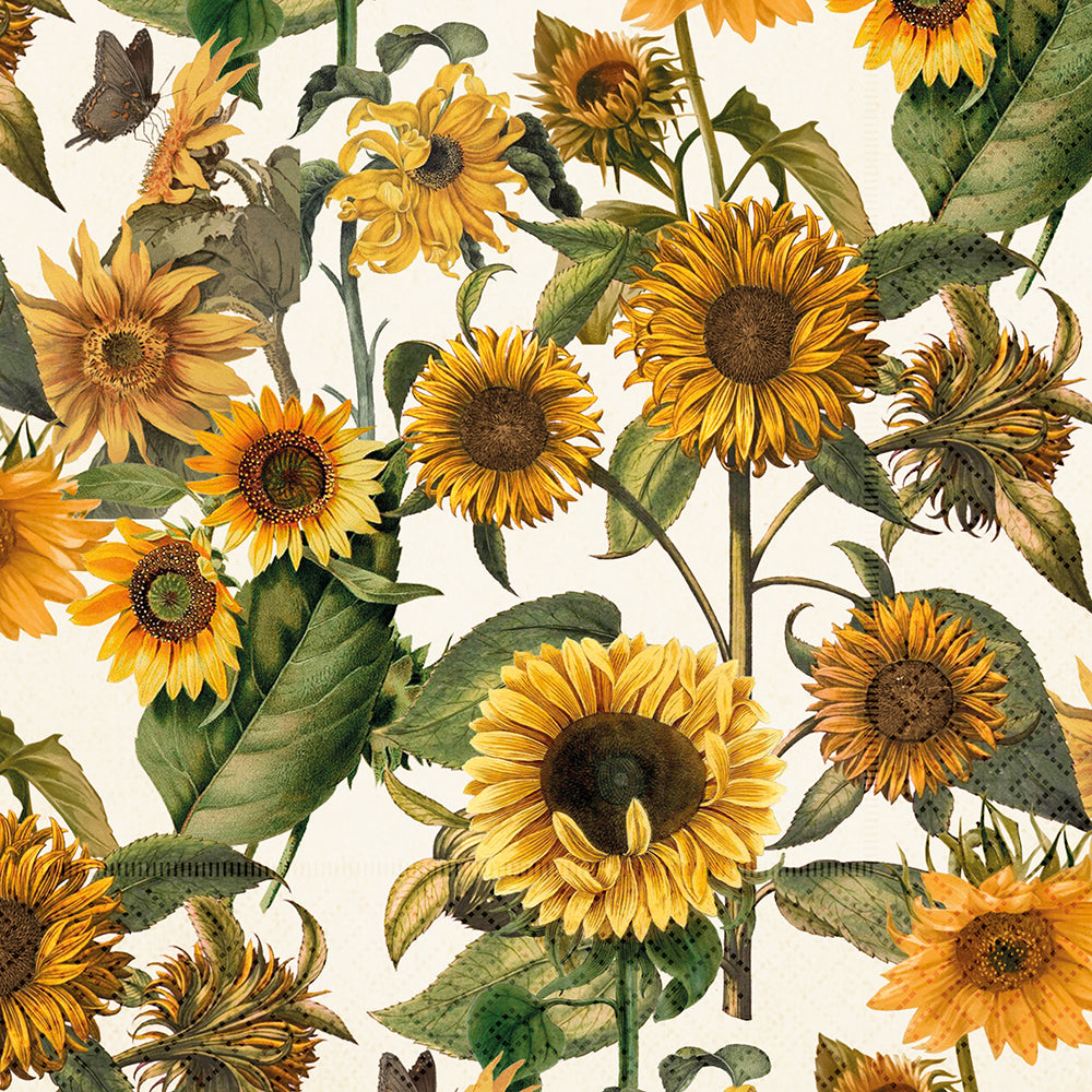 Serviette Sonnenblumen