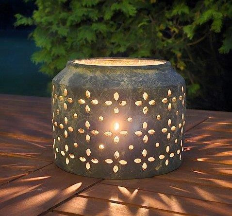 Windlicht METHA - CHOKO PATINA