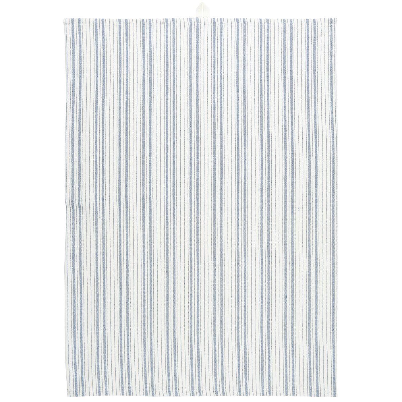 Geschirrhandtuch staubig blau mit weissen Streifen