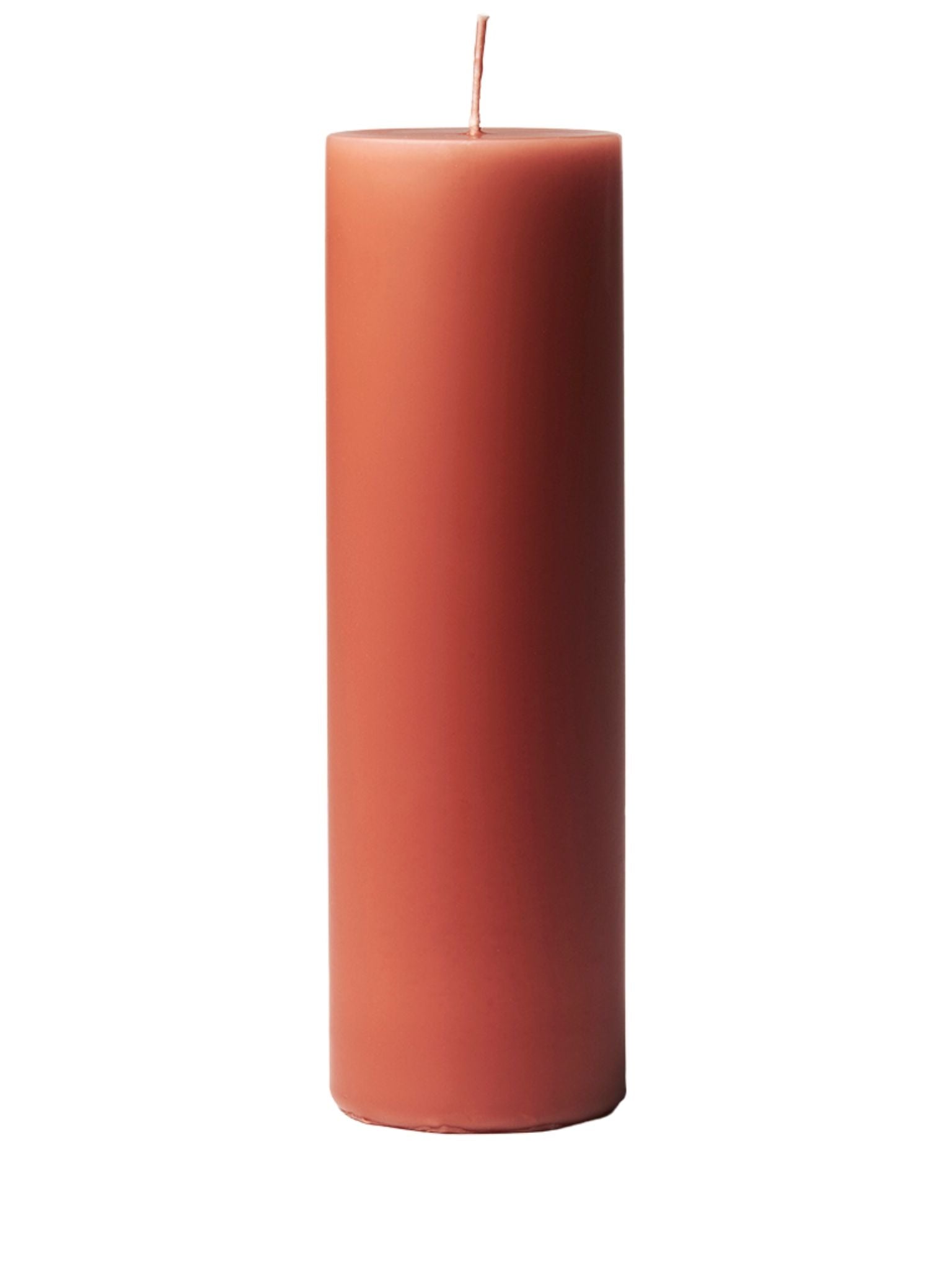 Stumpenkerze Terrakotta