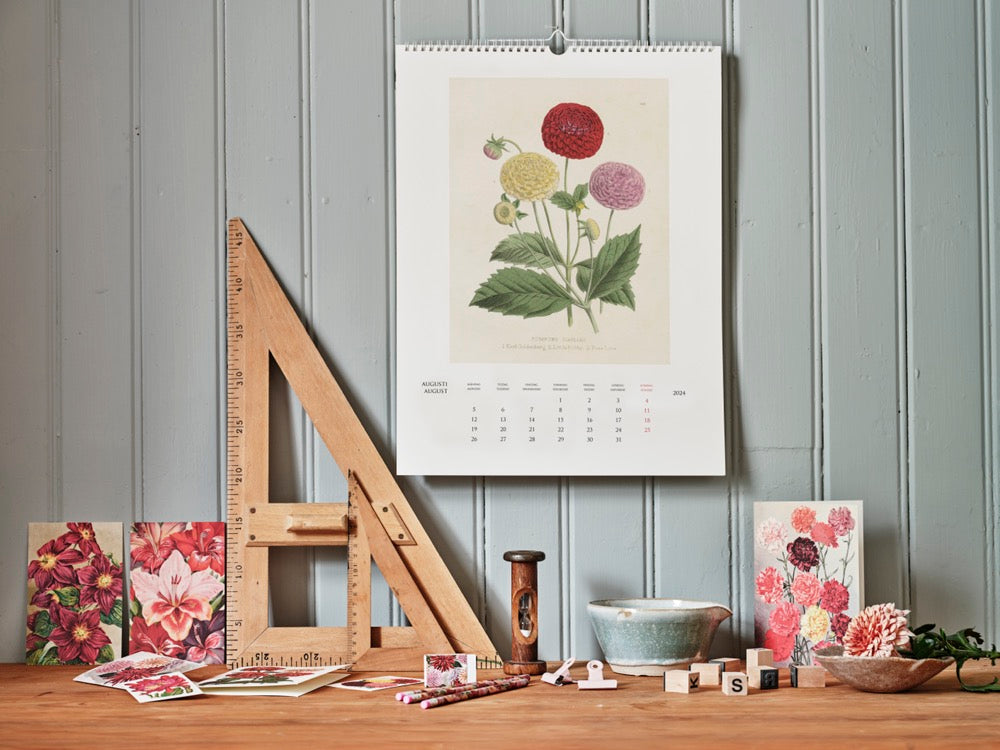 Wandkalender Vintagedrucke Botanik 35 x 45 cm
