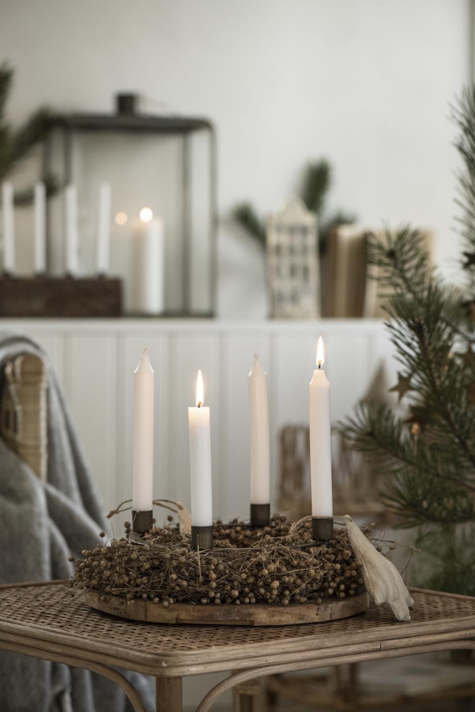 Adventskerzenhalter für 4 Stabkerzen