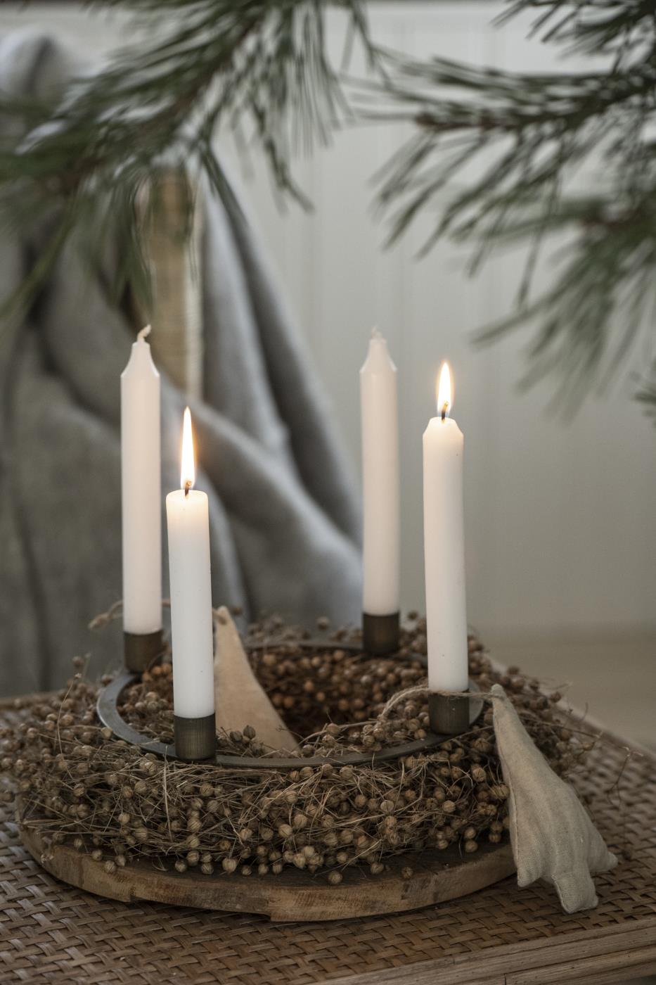 Adventskerzenhalter für 4 Stabkerzen