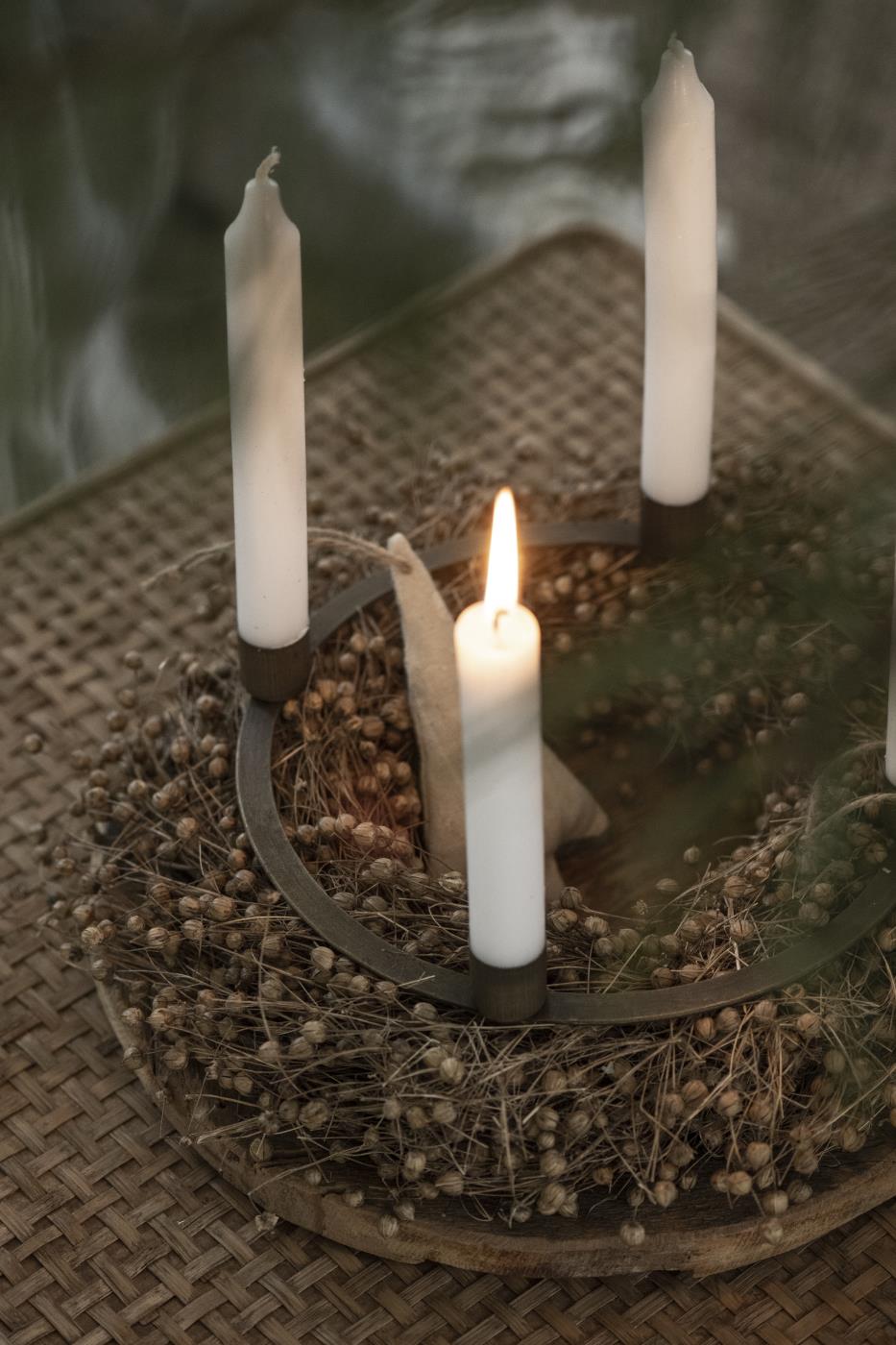 Adventskerzenhalter für 4 Stabkerzen