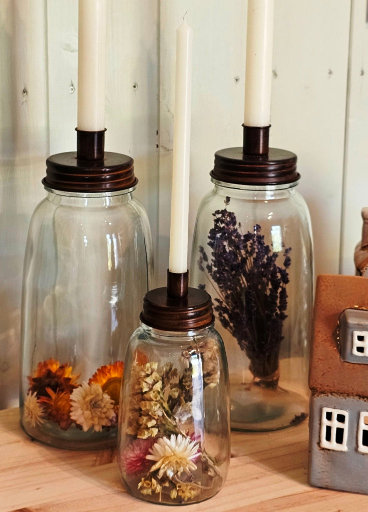 Kerzenhalter Glas