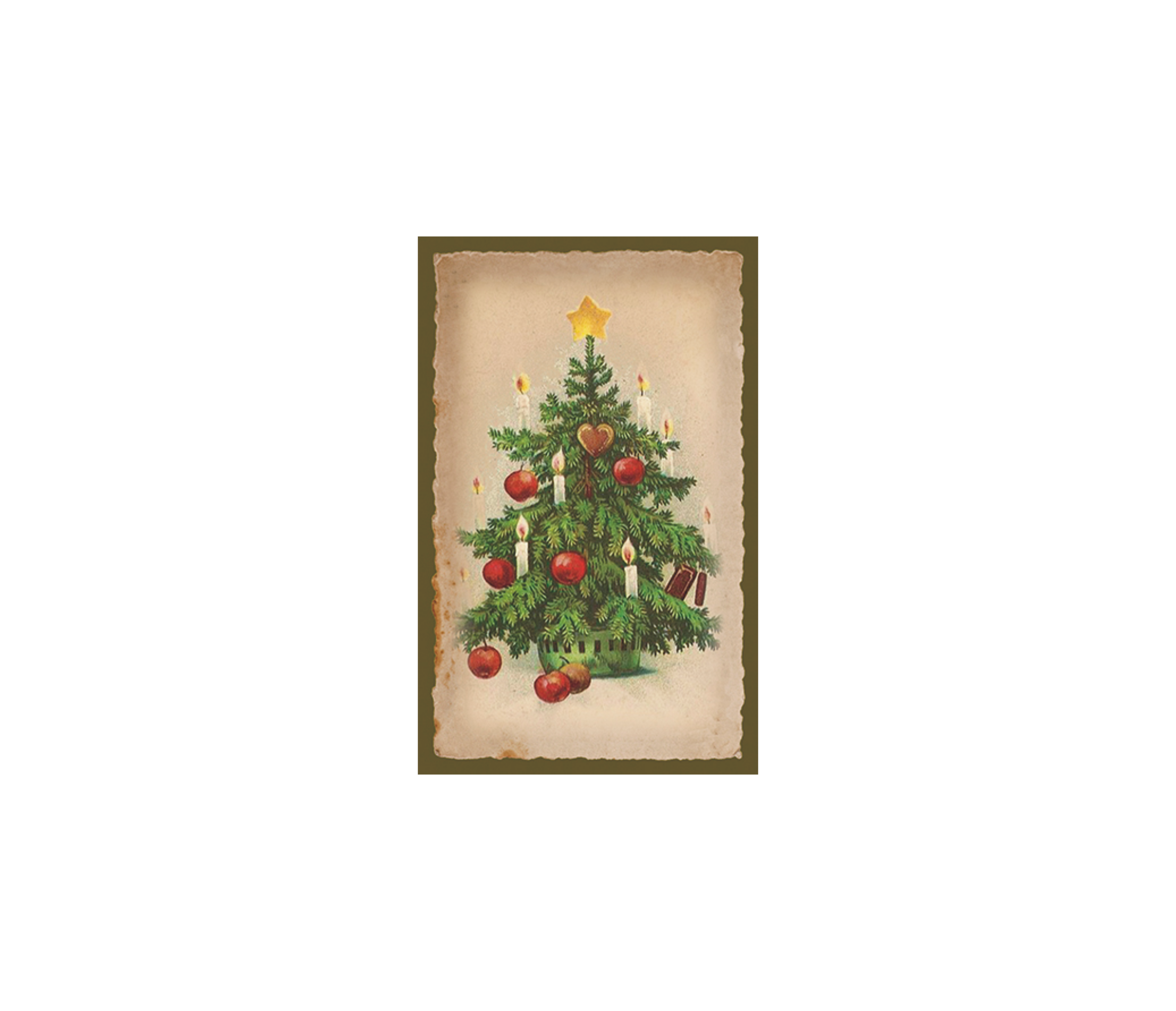 Kleine einseitige Geschenkkarten Weihnachten