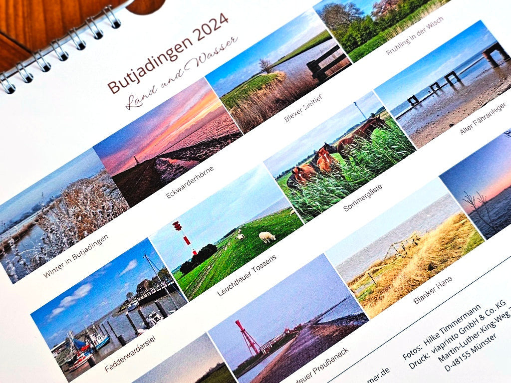 Rückseite Wandkalender Butjadingen
