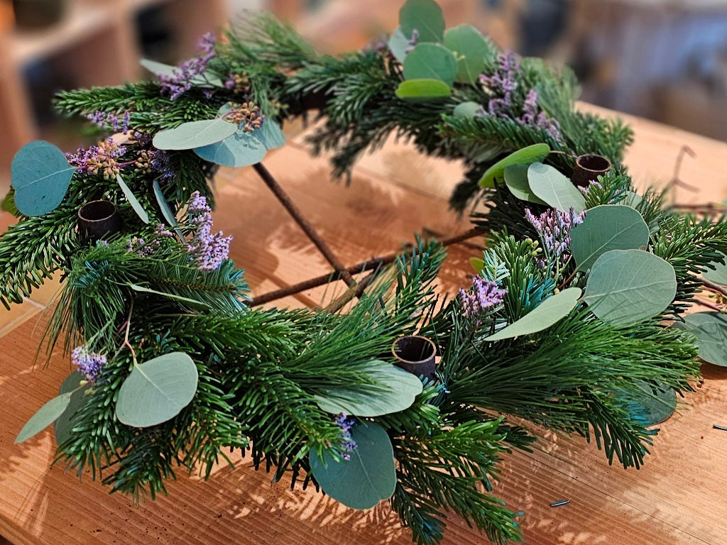 Adventskranz LAERKE Rost