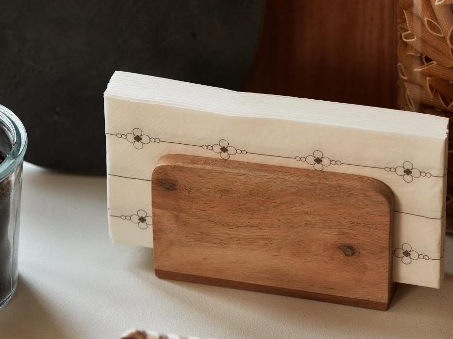 Serviettenhalter vertikal Akazienholz