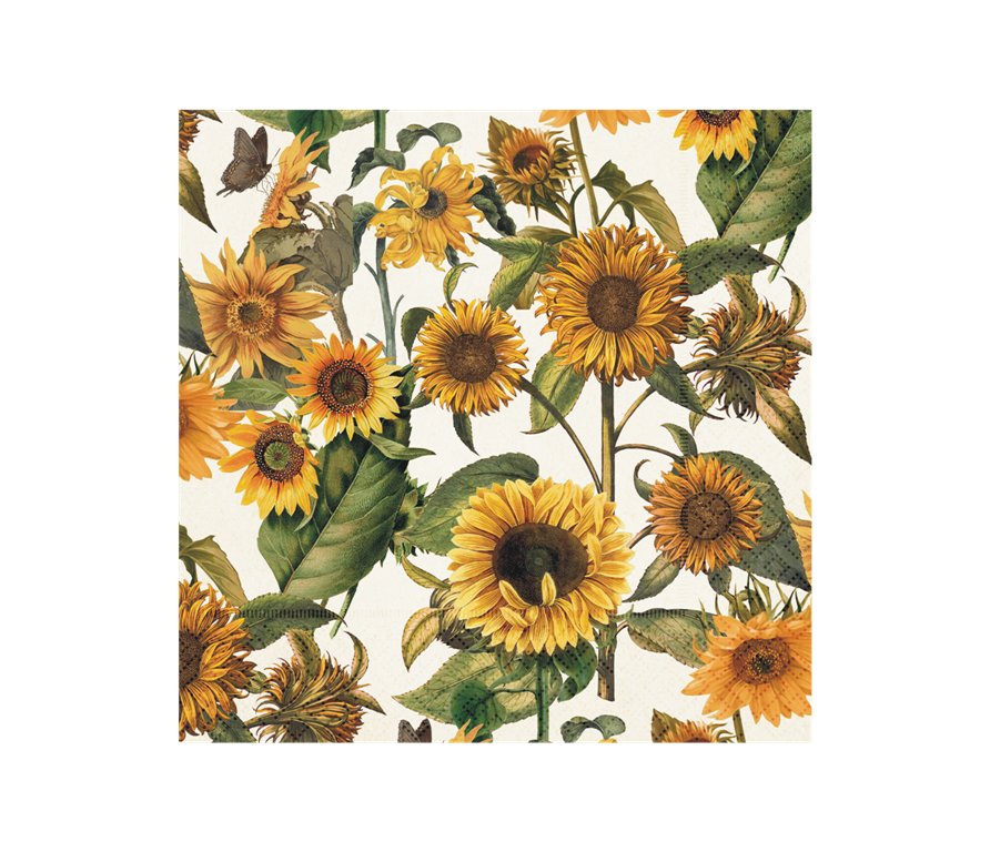 Serviette Sonnenblumen