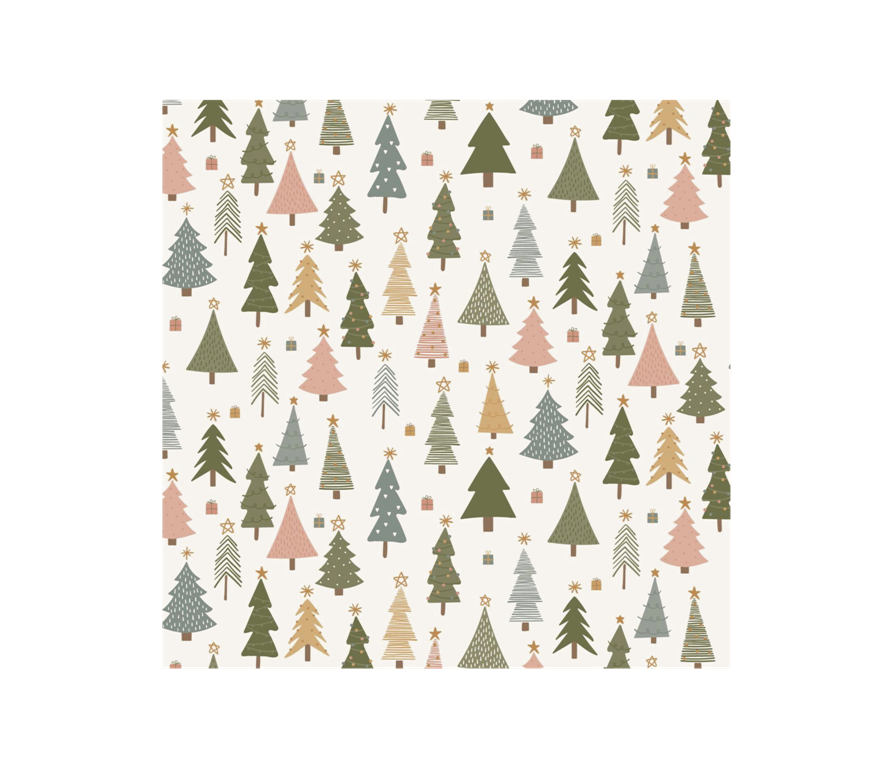 Serviette Weihnachtswald