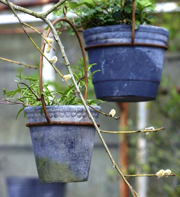 Blumentopfaufhänger Eisen