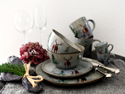 Frühstücksteller Winter 4er Set