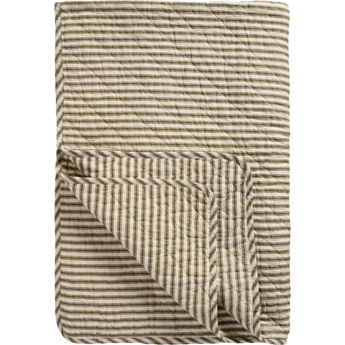 Quilt sand mit oliven Streifen