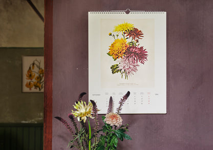 Wandkalender 2026 Vintagedrucke Botanik