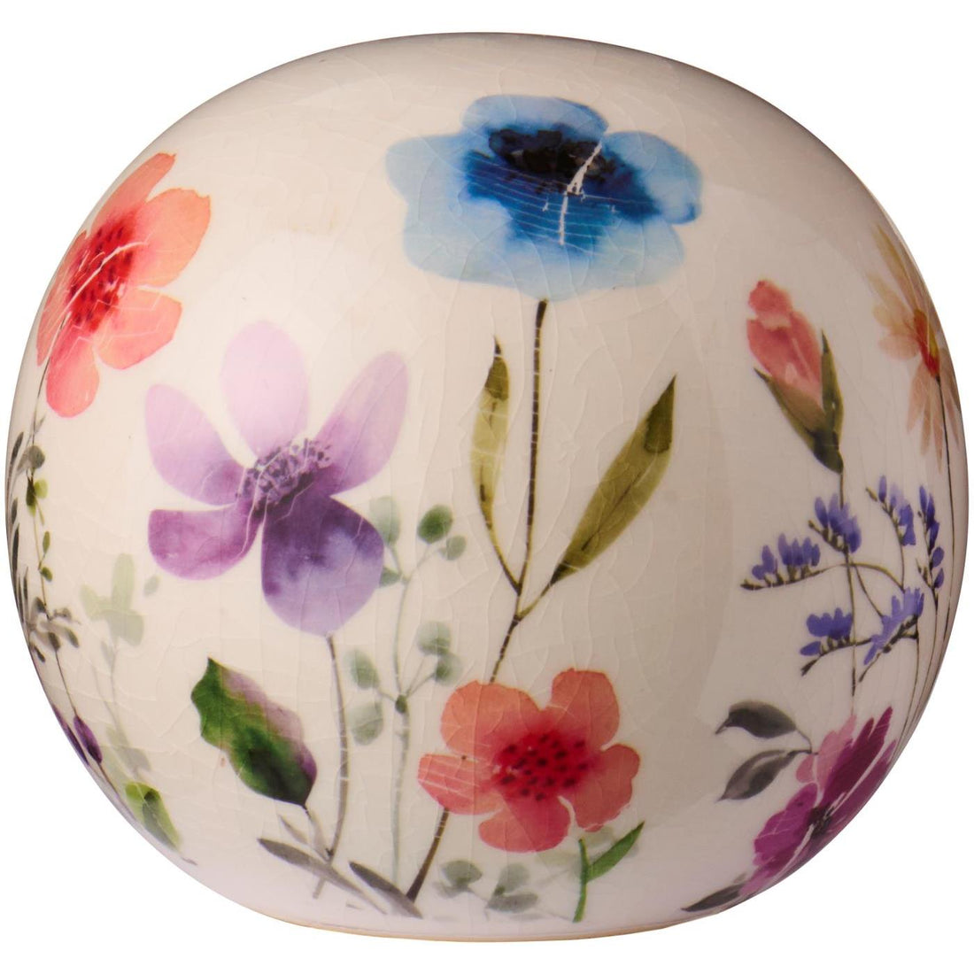 Dekokugel Keramik Wildflowers