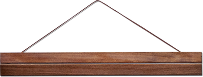 Holzleiste mit Magneten und Lederschnur 35 cm