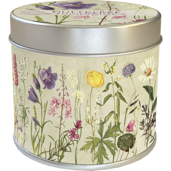 Duftkerze Blumenwiese Motiv Blumen