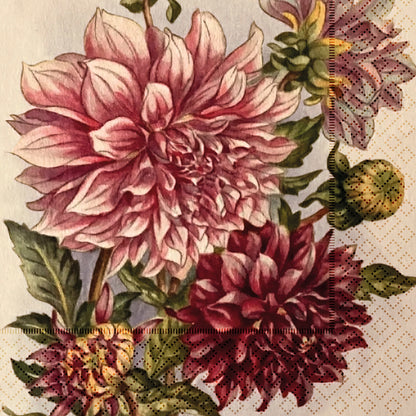 Serviette Purple Flowers