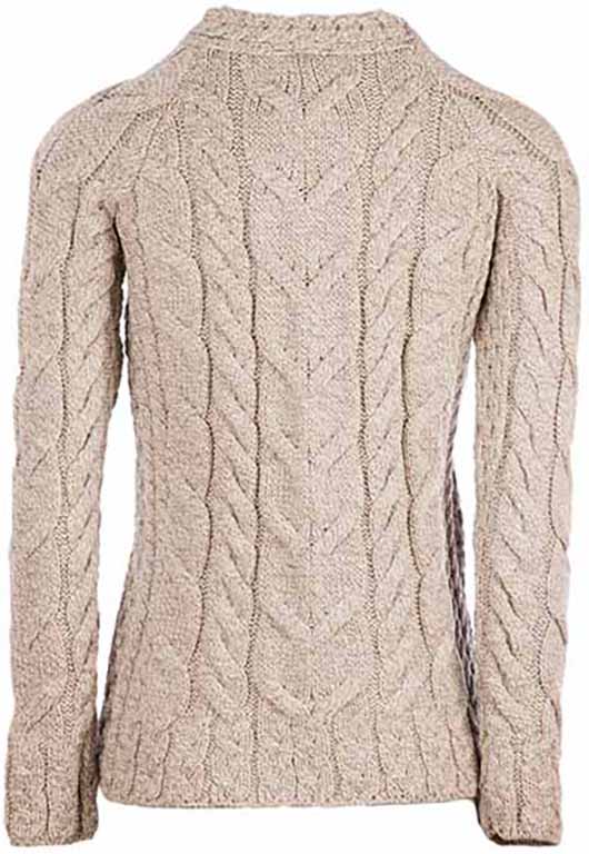 Superweicher Aran-Pullover mit Raglanärmeln