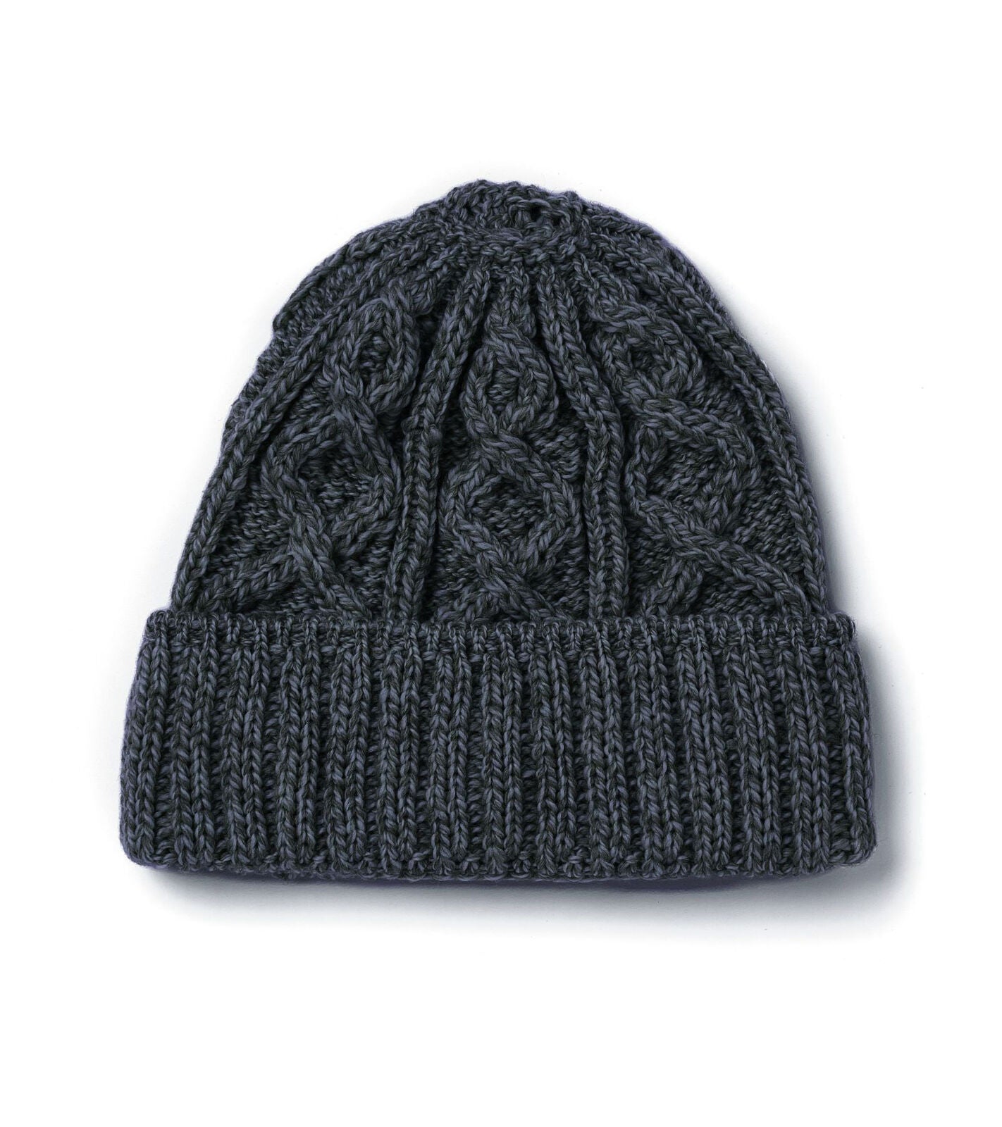 Superweiche Merinowollmütze Diamond Stitch