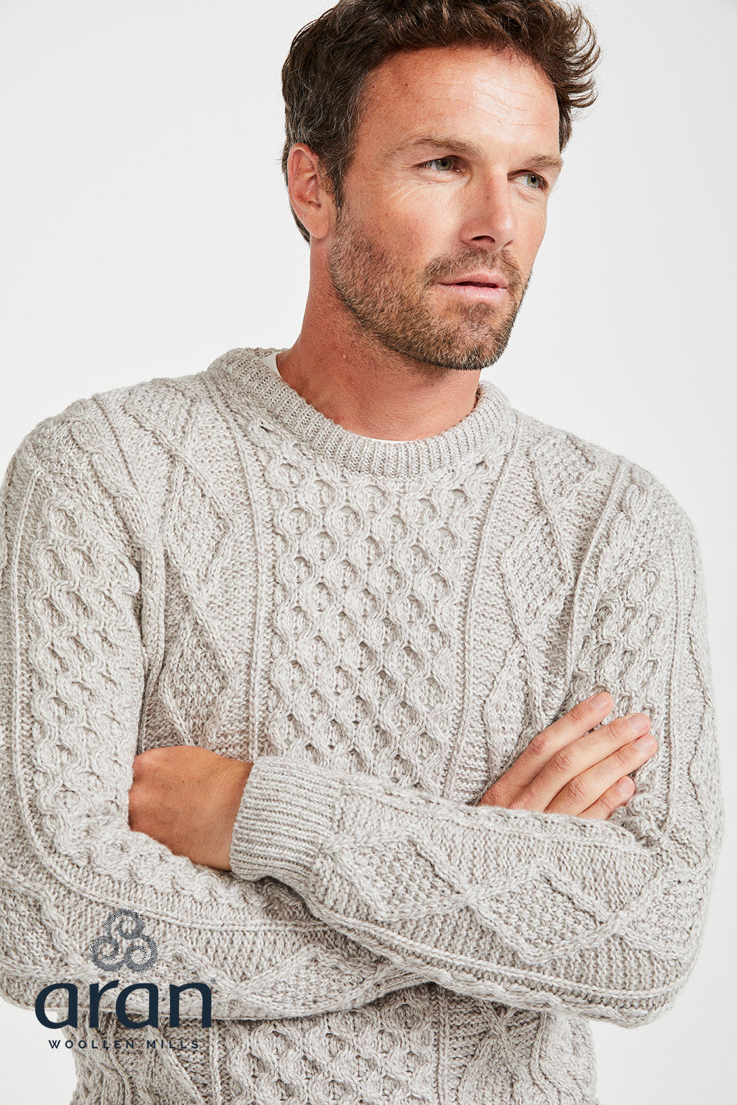 Supersofter Aran Pullover aus Merinowolle – Unisex
