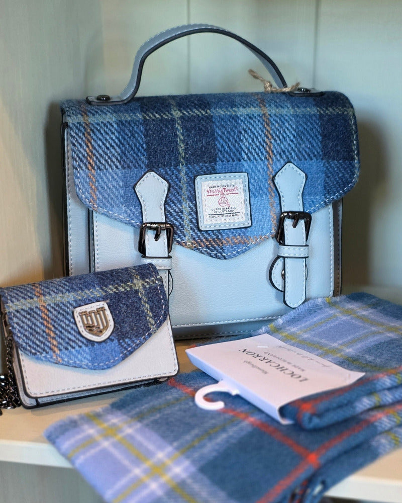 The Card Case Blue Tartan