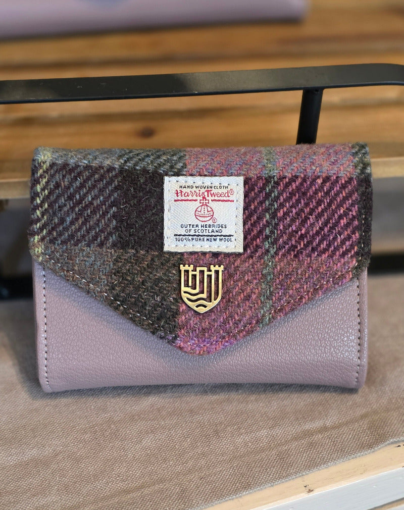 Die Kleine Clasp Geldbörse Pink and Green Tartan