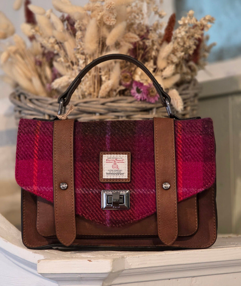 The Medium Satchel Fuchsia