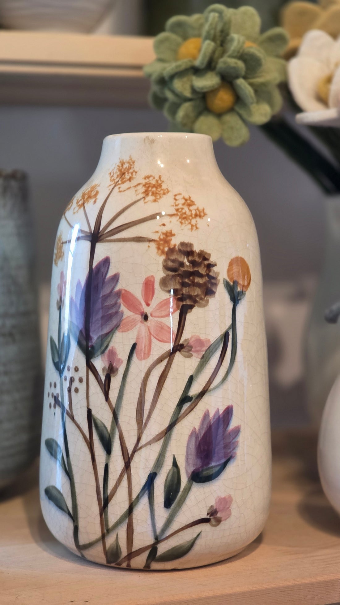 Vase Cirsium - handbemalt