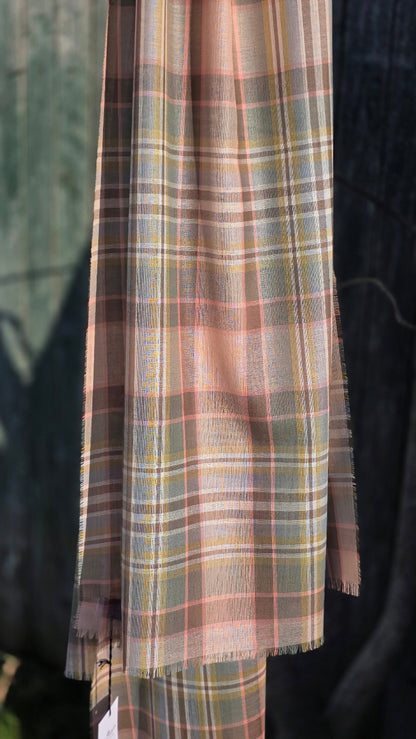 Alba Stola - Extra Fine Merino - Dundee Rose