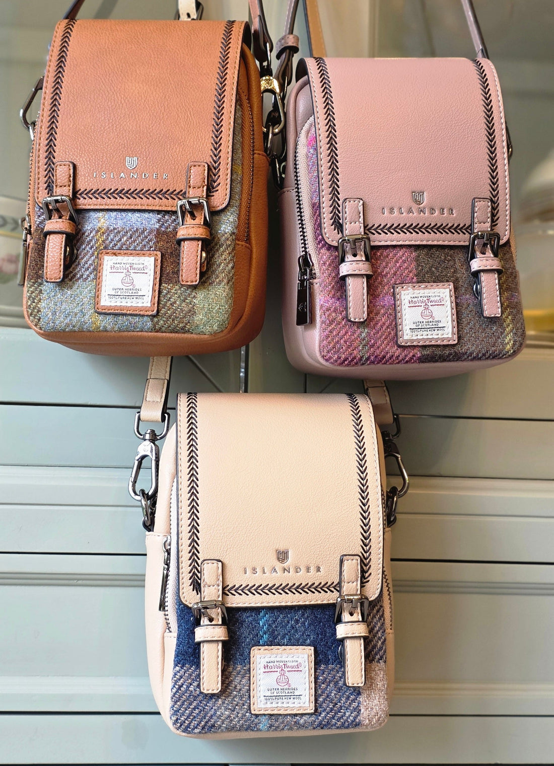 The Baby Jura Crossbody Pink Green