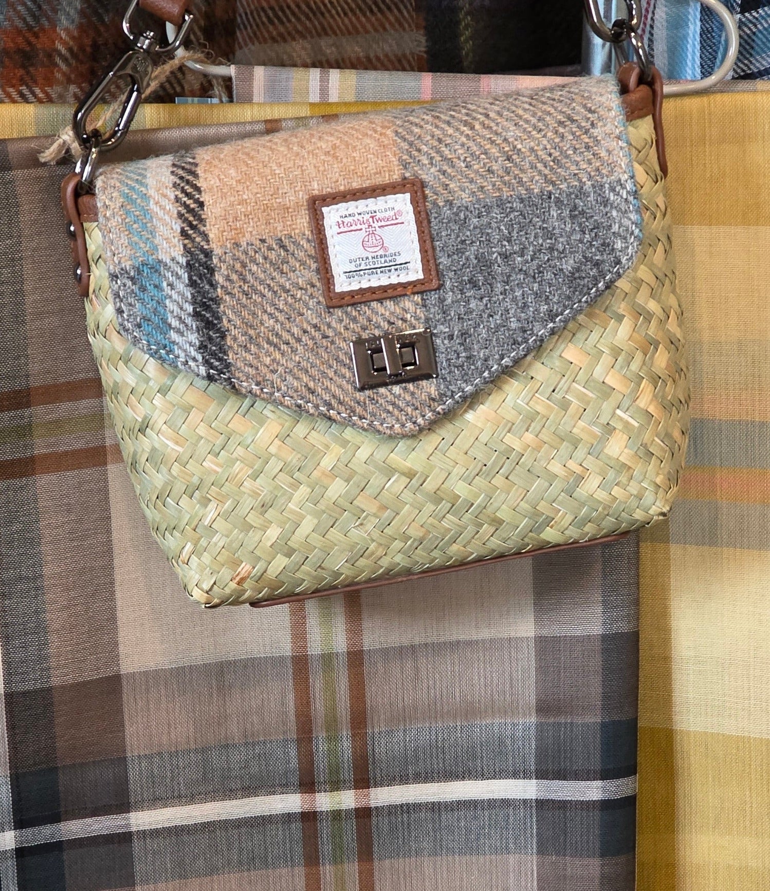 Sommer-Satchel mit Harris Tweed®