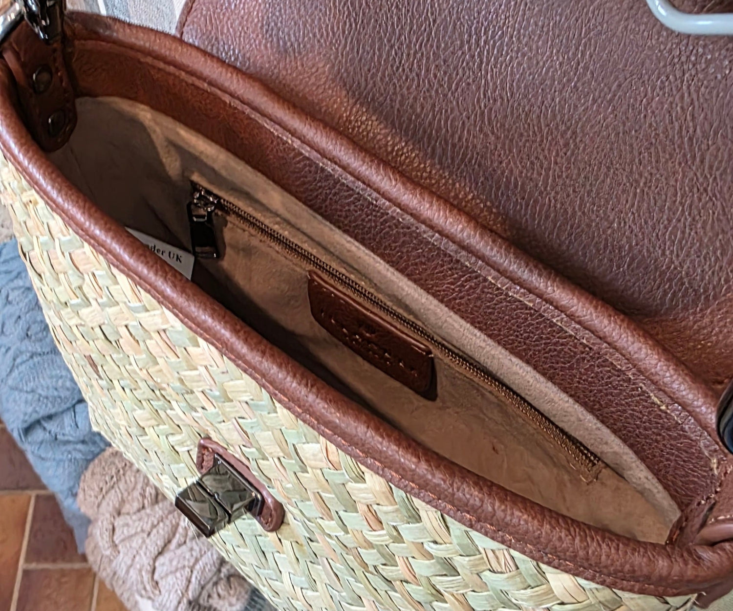 Sommer-Satchel mit Harris Tweed®