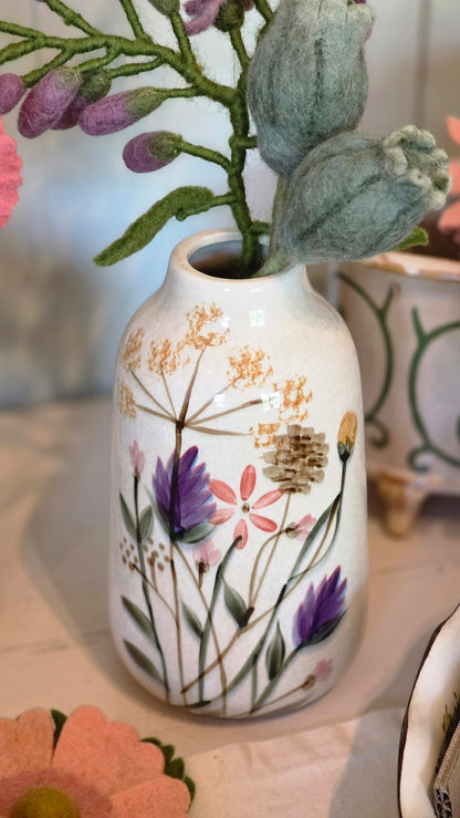 Vase Cirsium - handbemalt