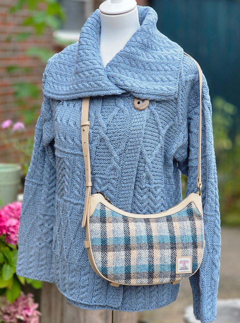 Damen Merino Cardigan mit Knopf und großem Kragen