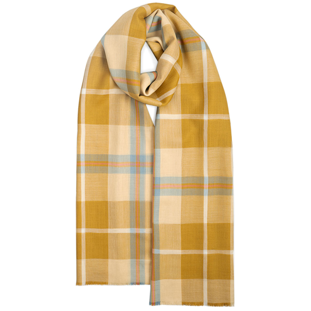 Alba Stola - Extra Fine Merino - Cornish Gold