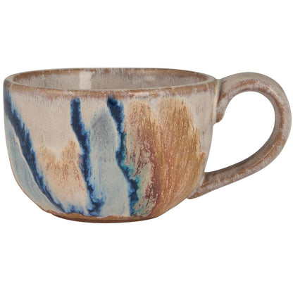 Tasse mit Henkel Trosa blaue Struktur