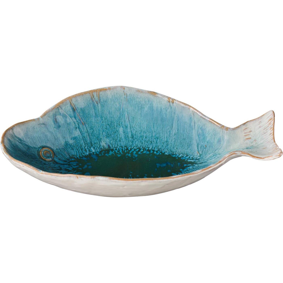 Schale Ocean Blue groß fischförmig