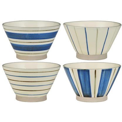 Schale mit Streifen Nordby - 4er Set