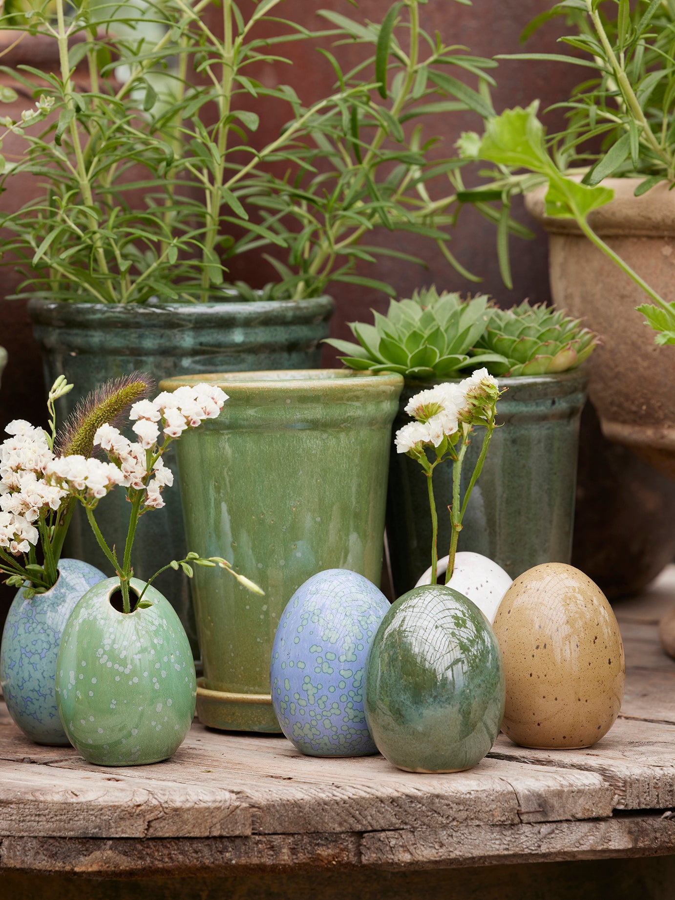 Keramikvase MALIN - JADE GREEN MIX