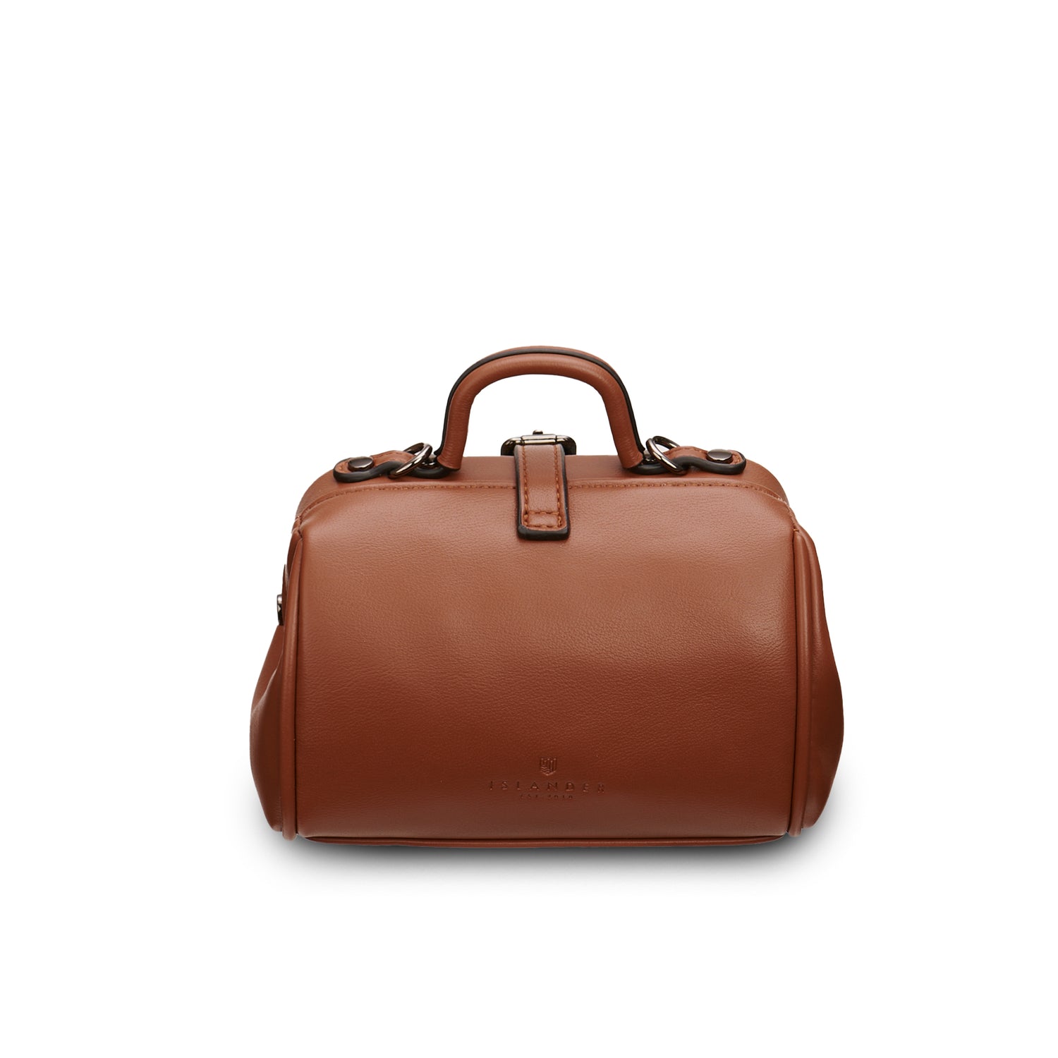The Mini Doctor Bag Chestnut Blue Tartan