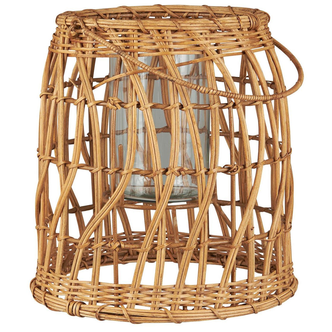 Hurricane mit Glaseinsatz und Rattan