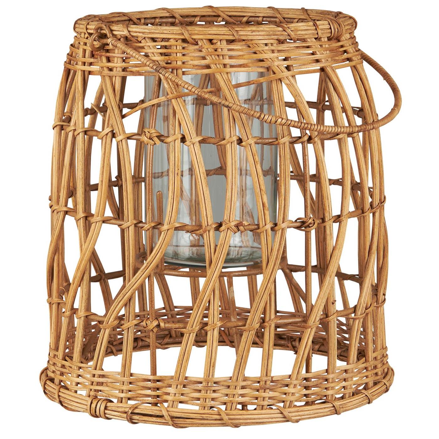 Hurricane mit Glaseinsatz und Rattan