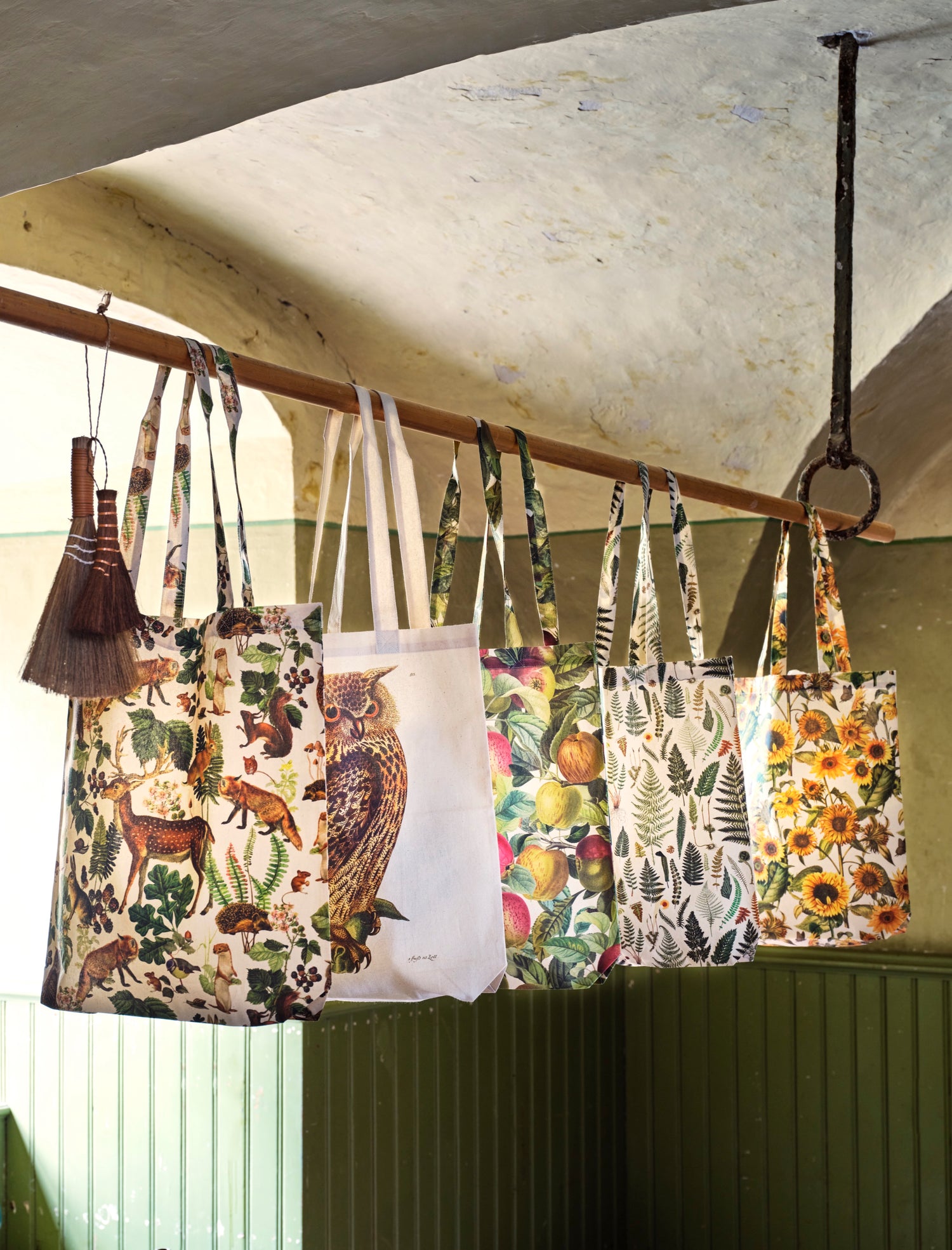 Stofftasche mit Vintagedruck Waldtiere