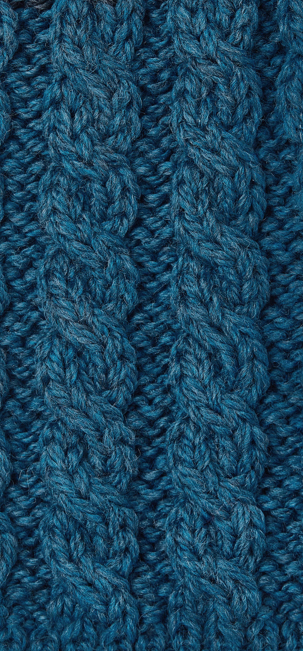 Aran Poncho Irish Sea