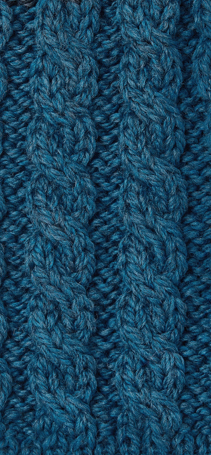 Aran Poncho Irish Sea