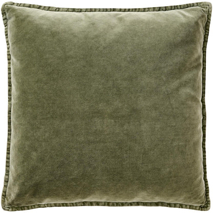 Kissenbezug Velours olive