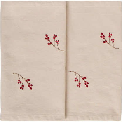 Tischläufer Tradition mit Winterbeerenzweigen