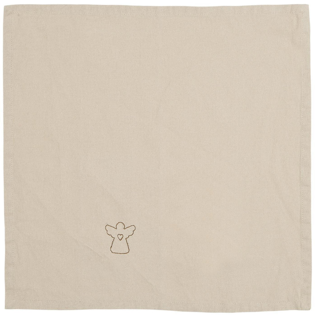 Stoffserviette Tradition mit Engel leinenfarbig